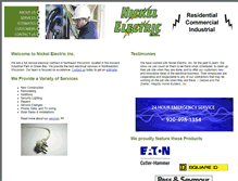 Tablet Screenshot of nickelelectricinc.com